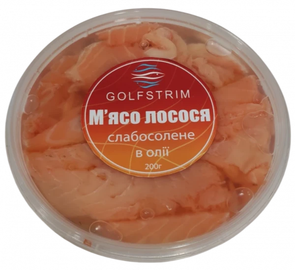 М'ясо лосося с/с в олії 200г